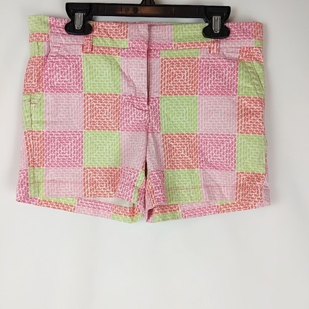 Vineyard Vines 12 Girls Whale Patchwork Print Pink